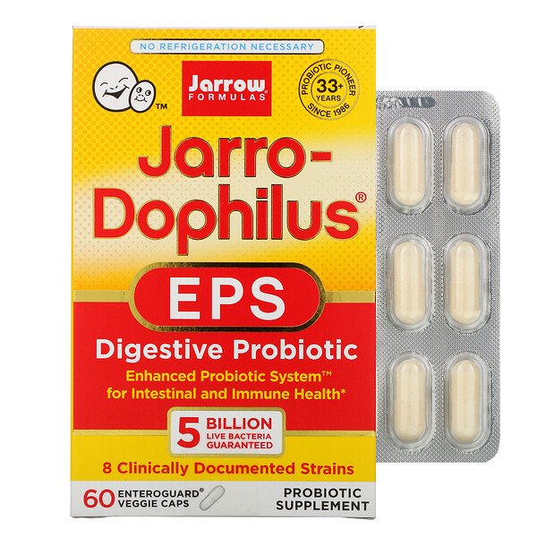 Jarrow Formulas, Jarro-Dophilus EPS, Digestive Probiotic, 5 Billion