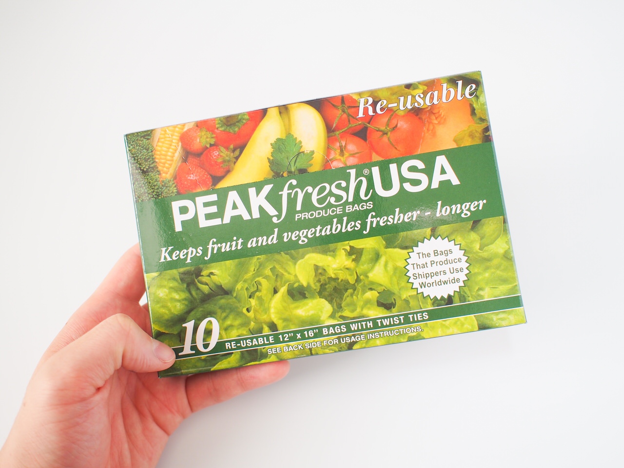 野菜果物が長持ちする魔法の袋PEAKfresh USA【再利用可】