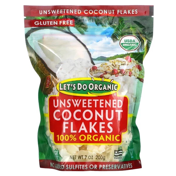 Edward & Sons, Organic Unsweetened Coconut Flakes