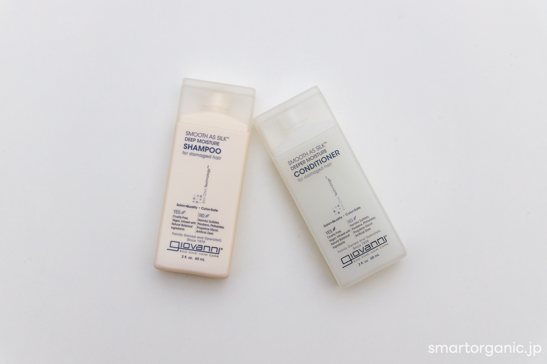 Day 4：ジョバンニ スムーズアズシルク ディープモイスチャー シャンプー＆コンディショナー