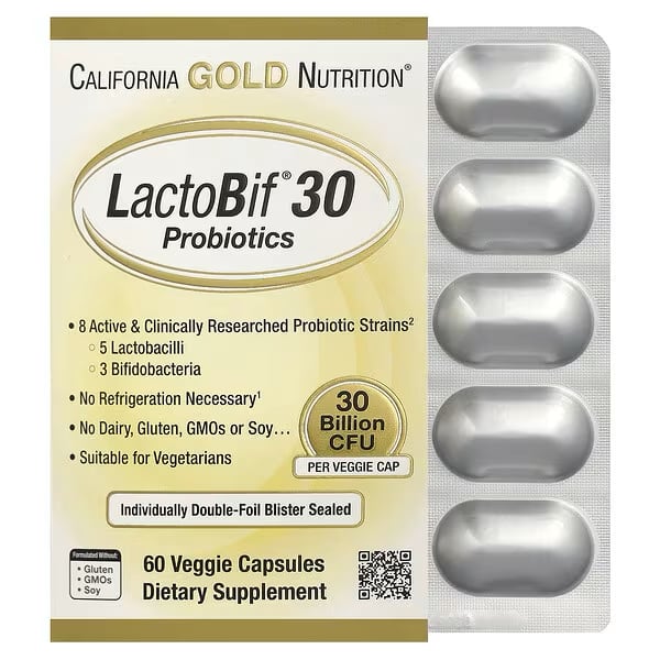 1. California Gold Nutrition「LactoBif」|梅雨のインナーケアに